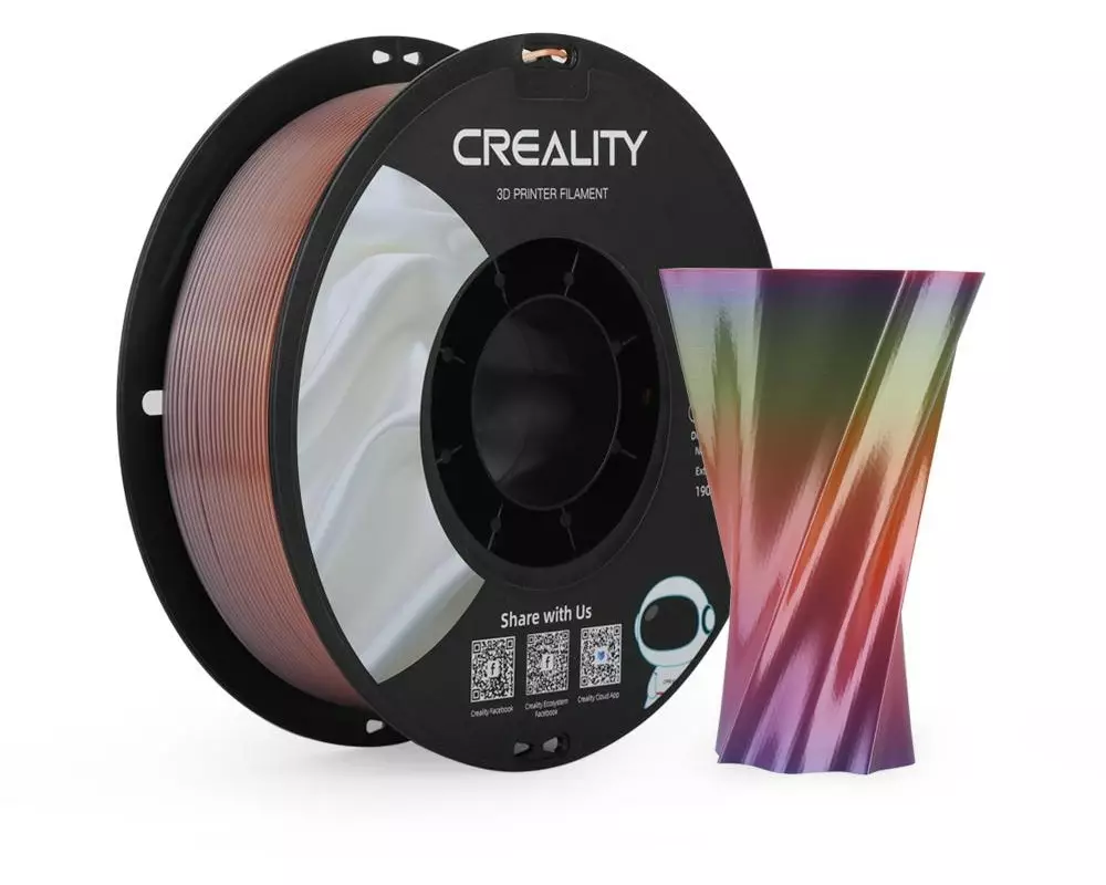 Creality Filament PLA, Silk Regenbogen, 1.75 mm, 1 kg