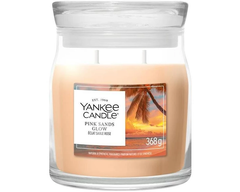 Yankee Candle Signature Duftkerze Pink Sands Glow Signature Medium Jar