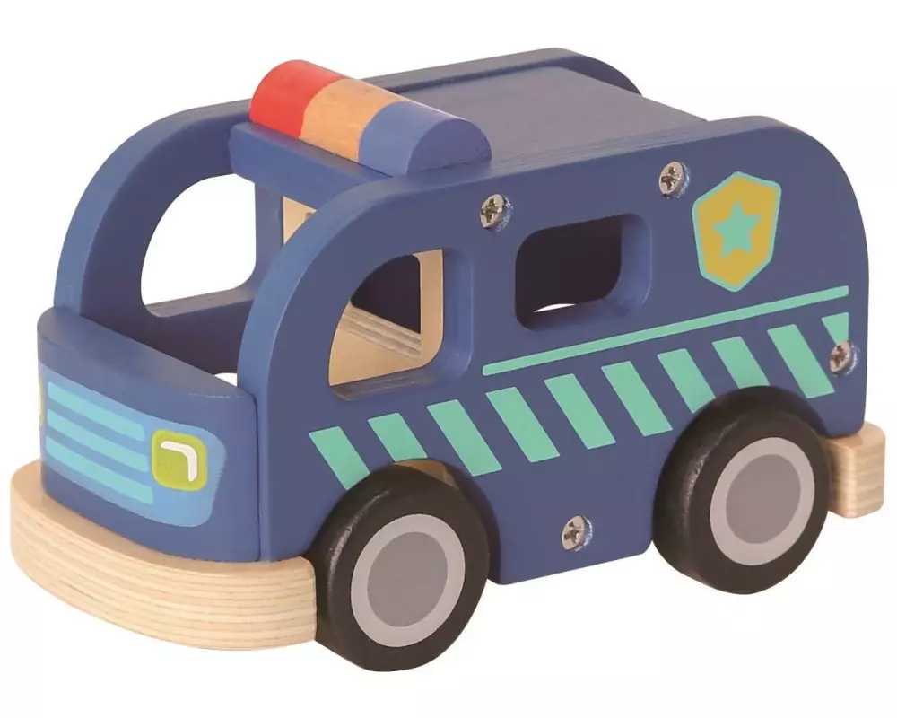 Spielba Holzspielwaren Polizeibus