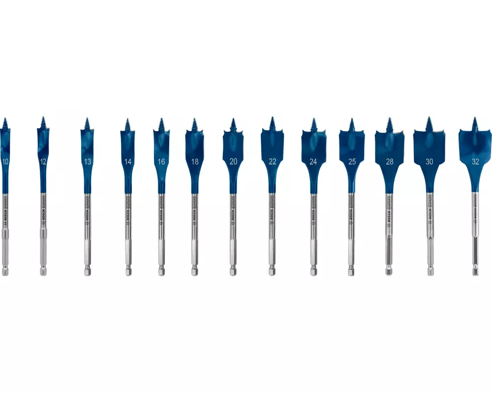 Bosch Professional Flachfräsbohrer-Set Expert Self Cut Speed, 13-teilig