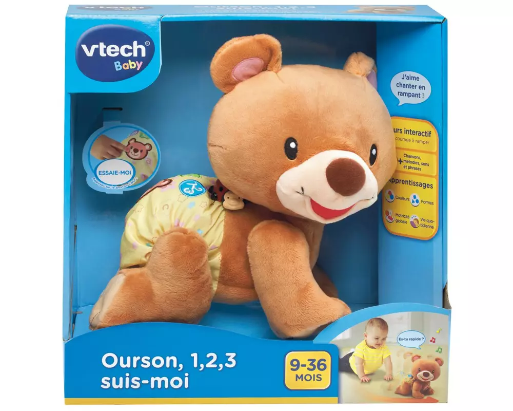 Vtech Ourson suis moi Interaktiv, Französisch, inkl. 3x AA