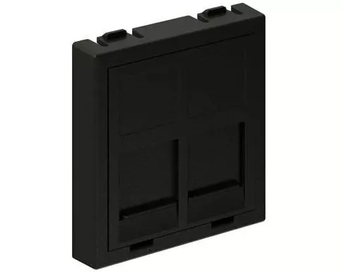 max connect Multimedia-Zubehör 45 x 45 für 2x RJ-45, Anthrazit