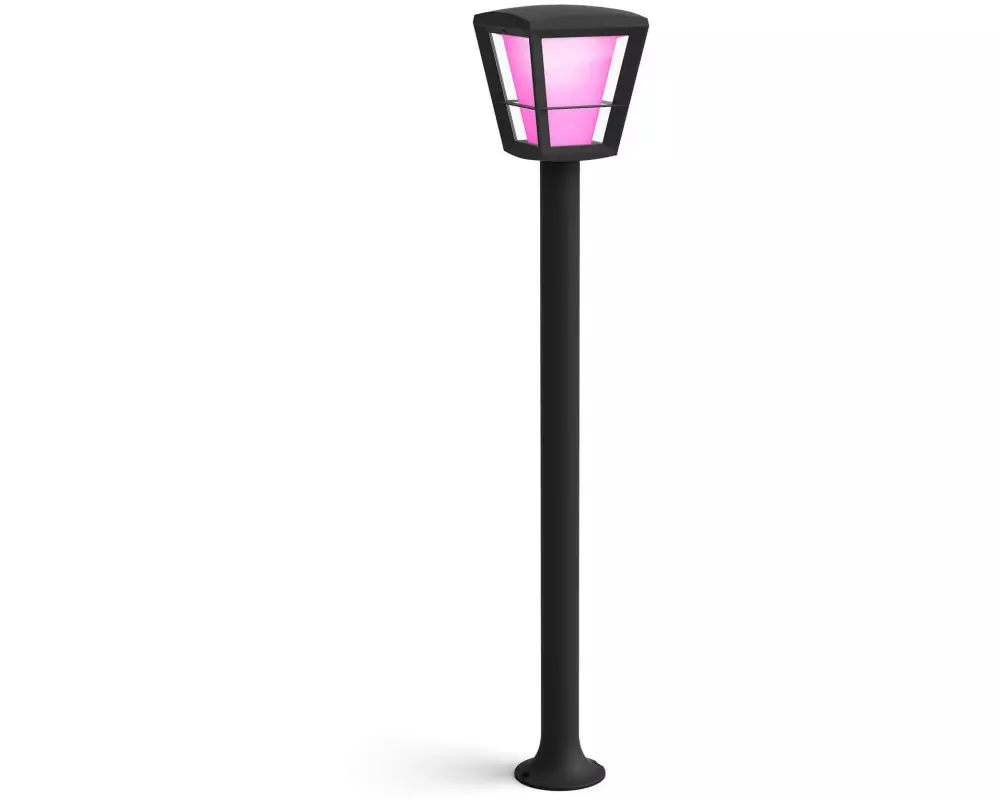 Philips Hue White & Color Ambiance Econic Outdoor Wegeleuchte Schwarz