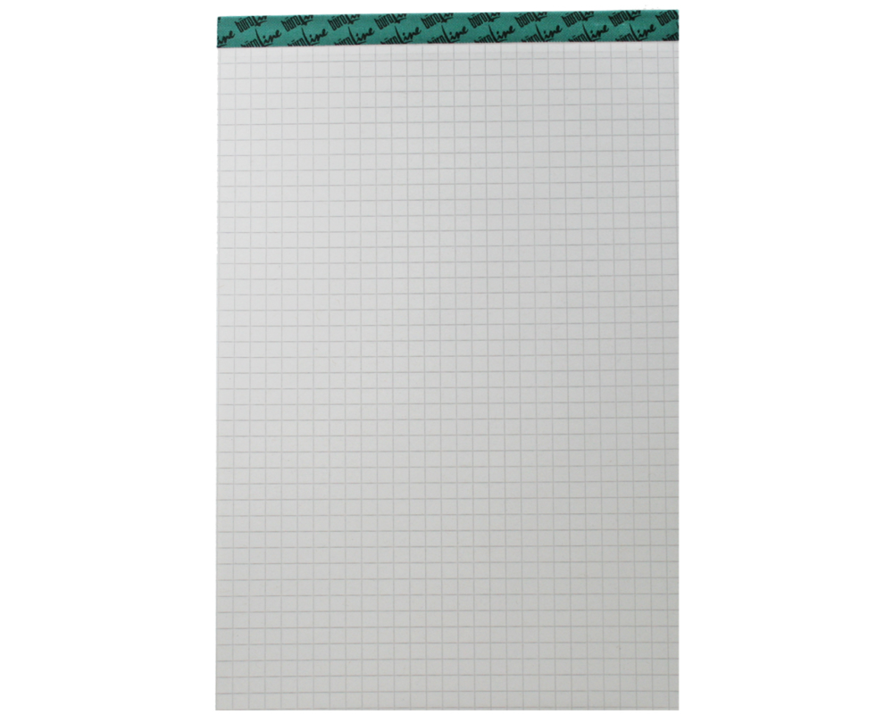 BÜROLINE Büroblock recycling A6 543264 kariert,4mm, 65g 100 Blatt