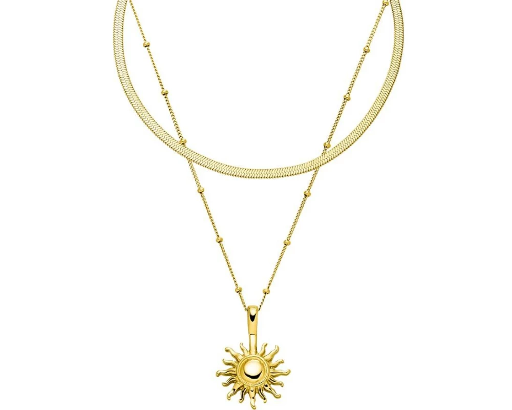 Purelei Molokai Ketten-Set 2-teilig, Edelstahl, Gold