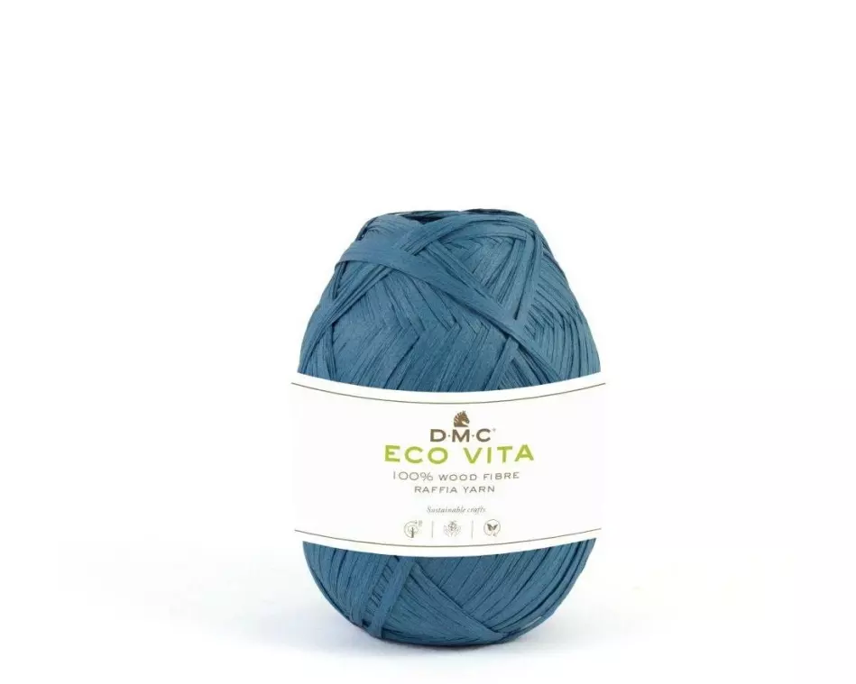 DMC Stoffgarn Eco Vita Raffia 50 g, Blau