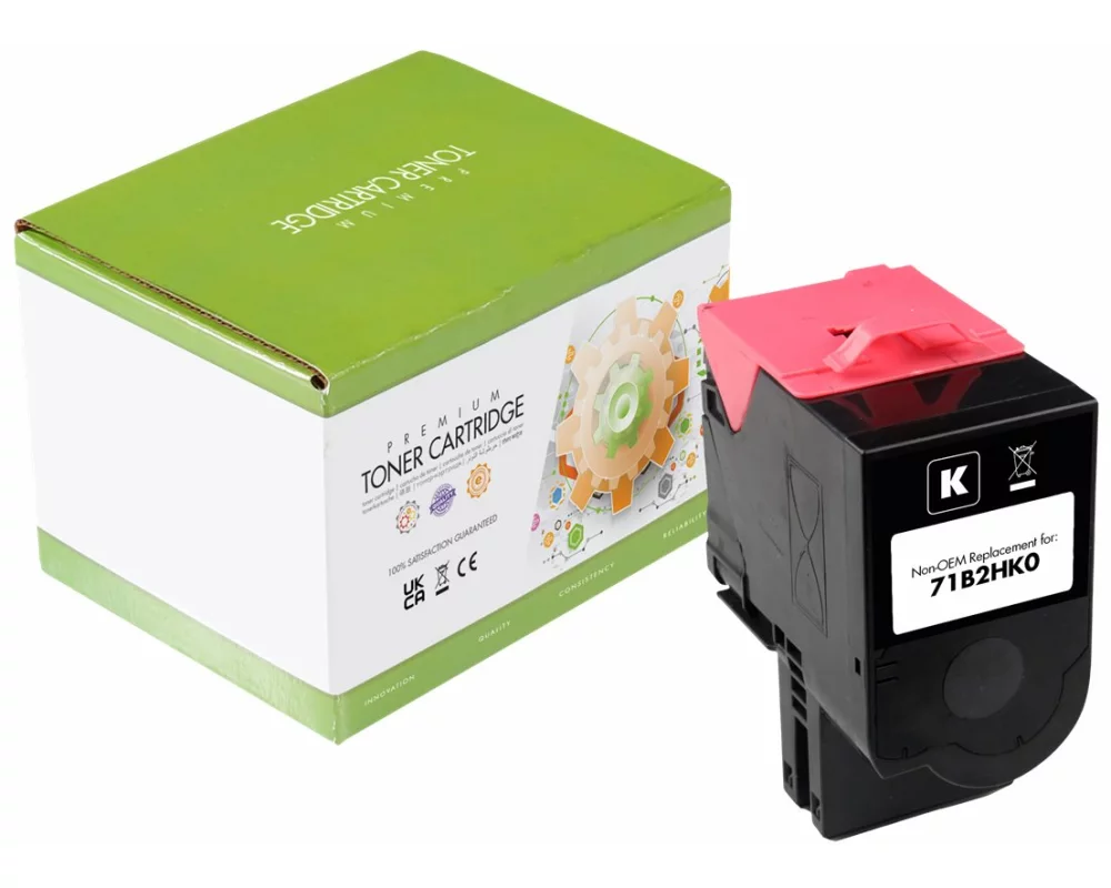 STATIC Toner cartridge compatible with Lexmark 71B2HK0 black compatible 6.000 pages