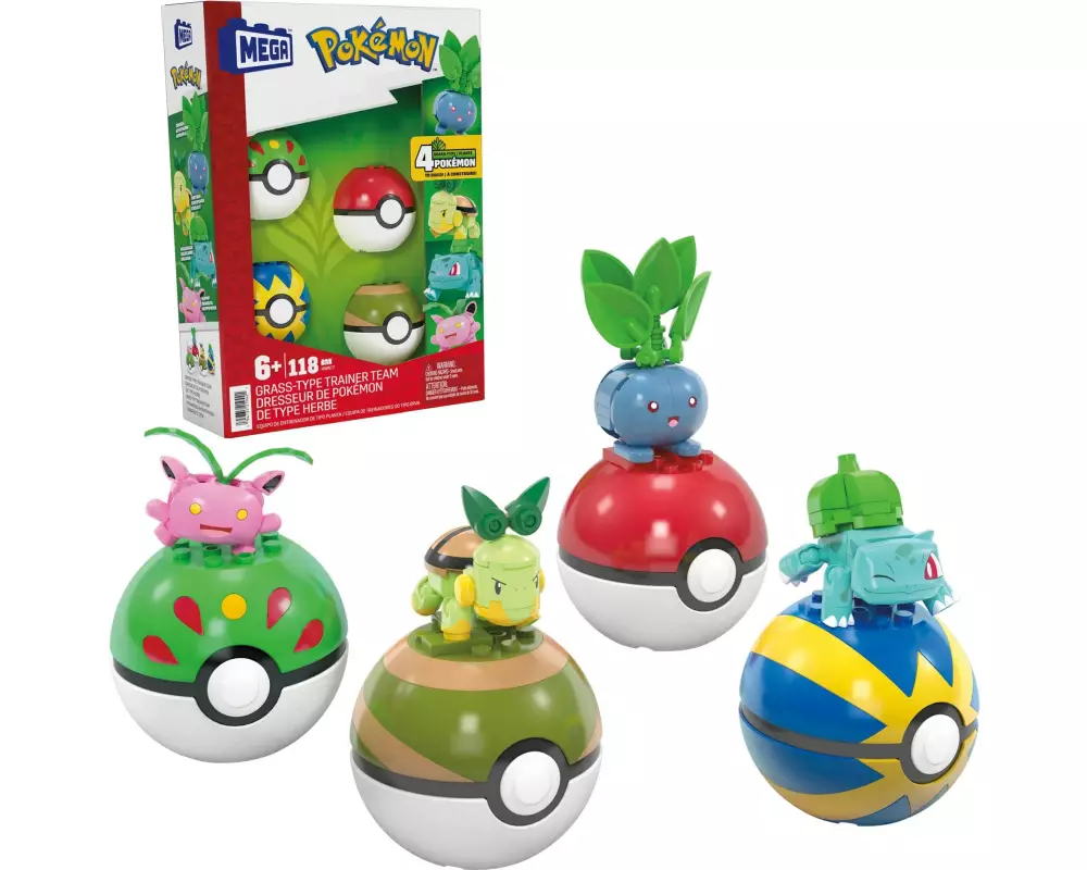 Mega Construx Pokémon Pflanzen-Typ Sets