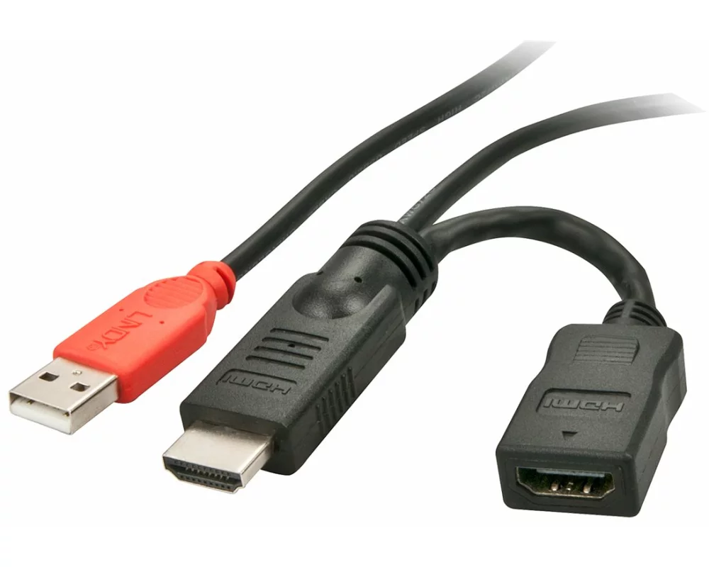 LINDY HDMI Power supply adaper M/F Micro-USB feed from 5 volt in HDMI connection