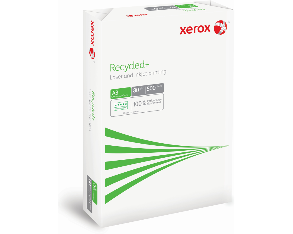 XEROX Kopierpapier Recycled+ A3 499672 80g weiss CIE85 500 Blatt