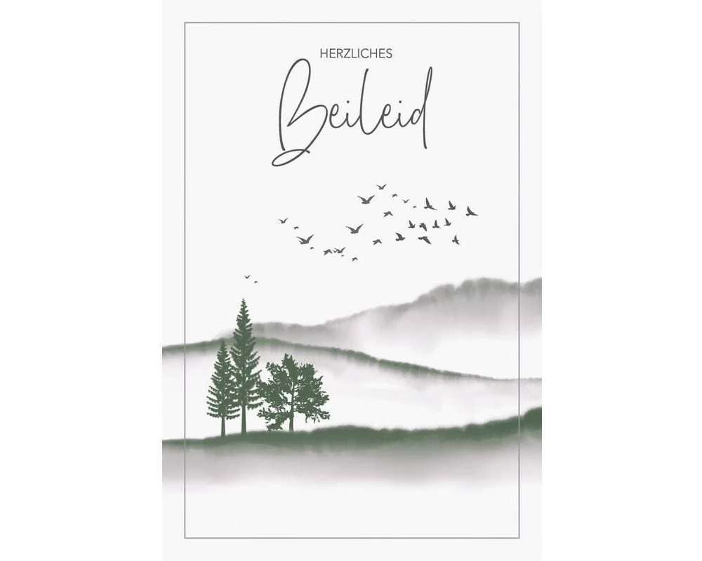 ABC Trauerkarte Herzliches Beileid B6