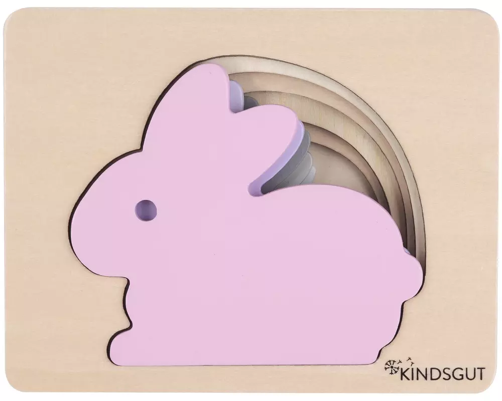 Kindsgut Holzpuzzle Hase