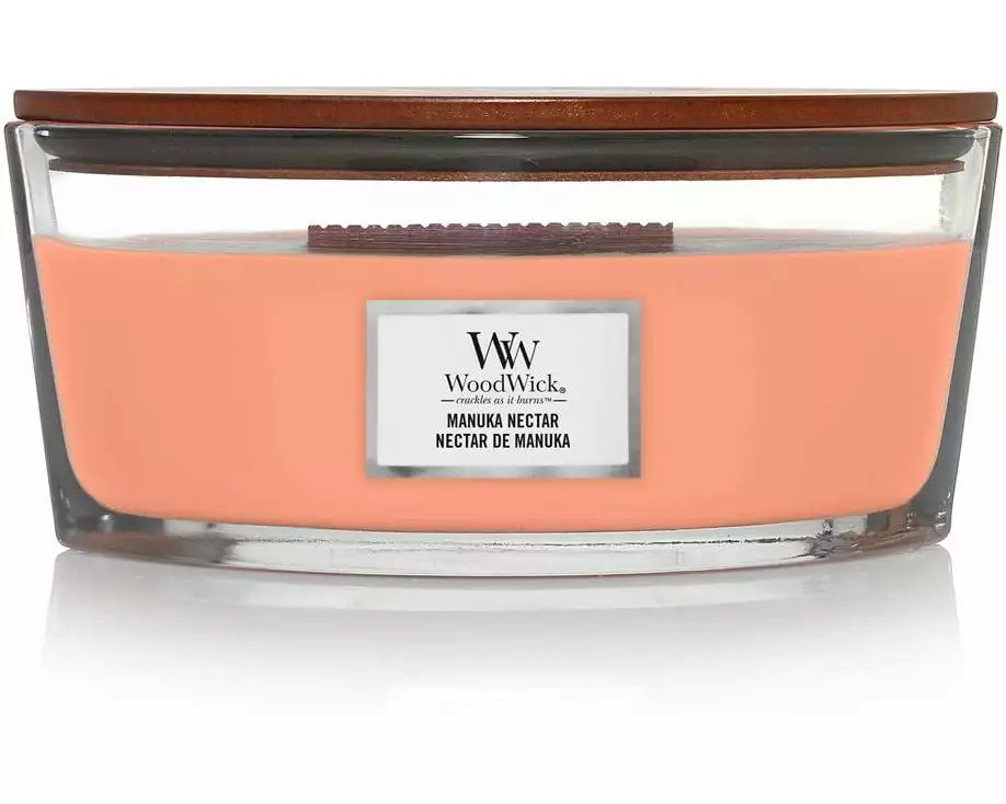 Woodwick Duftkerze Manuka Nectar Ellipse