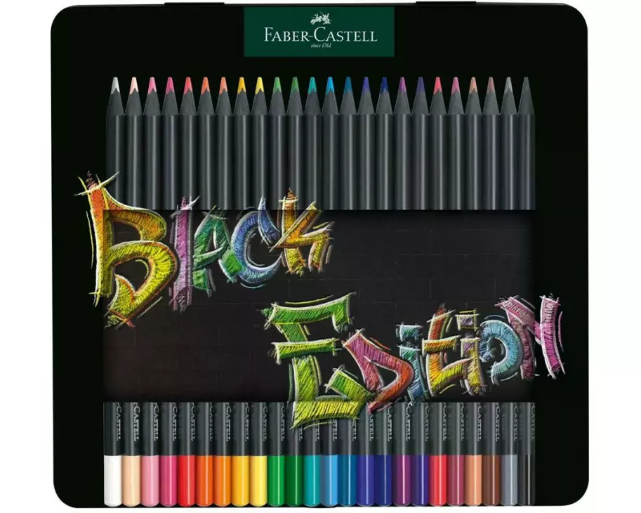 Faber-Castell Farbstifte Black Edition 24 Stück