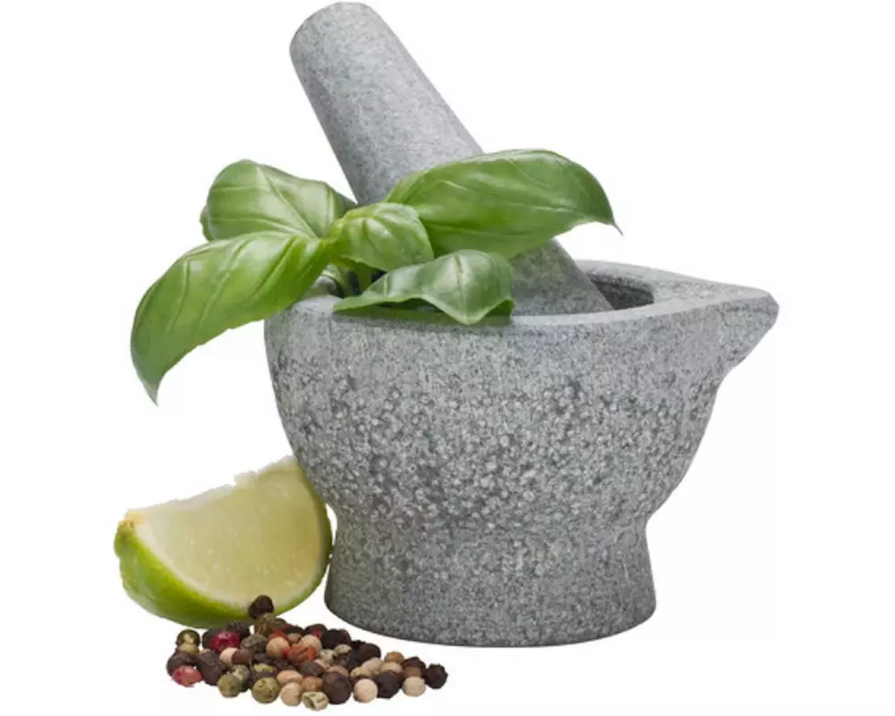 Nouvel Mörser mit Stössel 8.5 x 6.5 cm, Stein