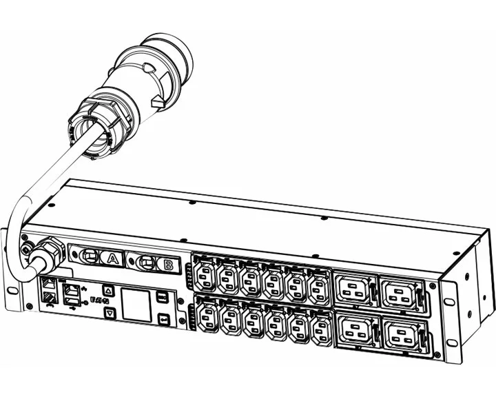 EATON epdu Metered In IEC - 2U - 32A - In IEC60309 32A - Out C13: 12, C19: 4