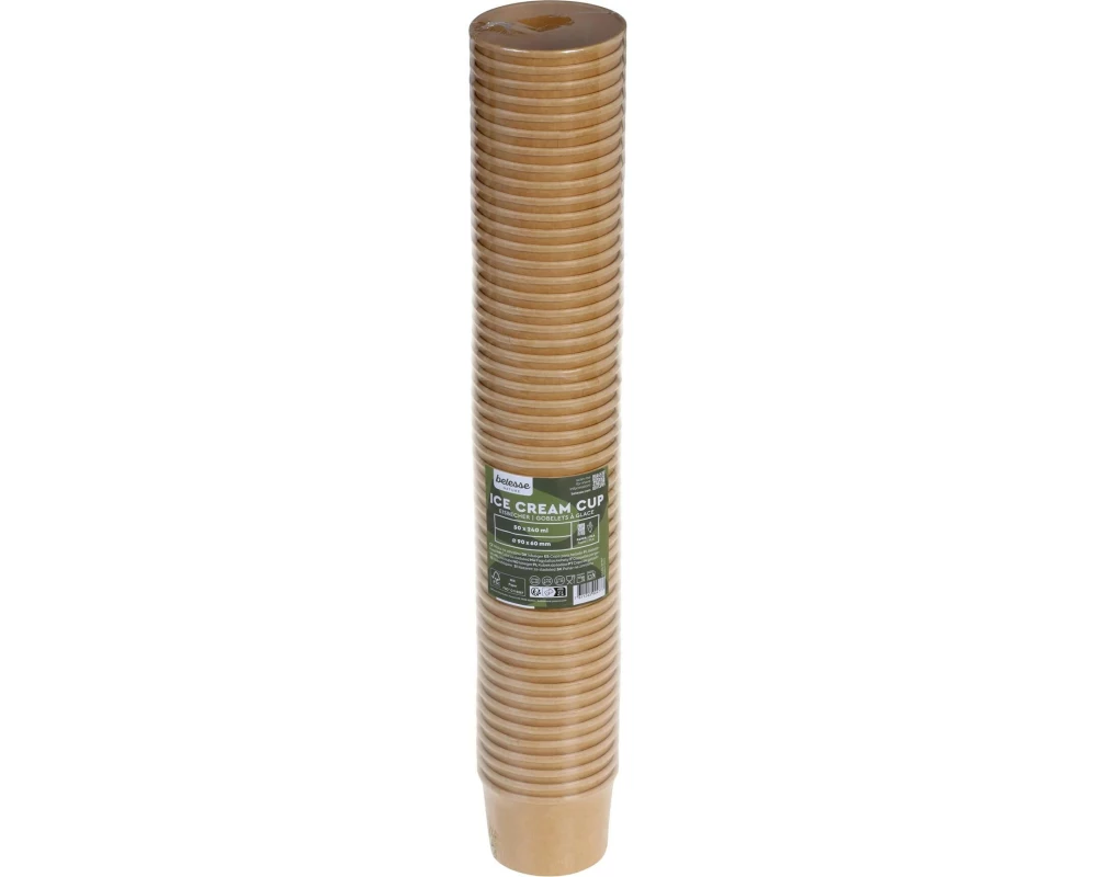 belesse nature Eisbecher Kraft/PLA 240 ml 50 Stück