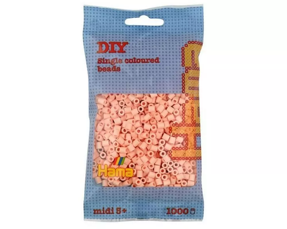 Hama Bügelperlen Midi Hellpfirsich, 1000 Stück