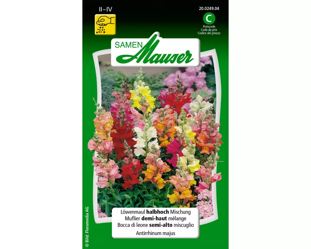 Samen Mauser Saatgut Löwenmaul halbhohe Mischung