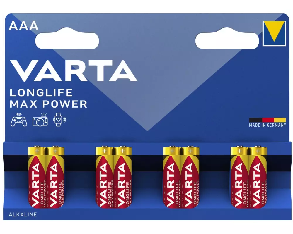 Varta Batterie Longlife Max Power AAA , 8 Stück