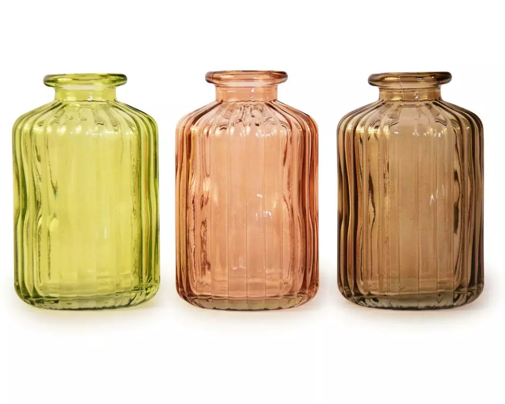 Pajoma Vasen-Set Italia 3-er Set, 10 cm, Braun/Gelb/Orange