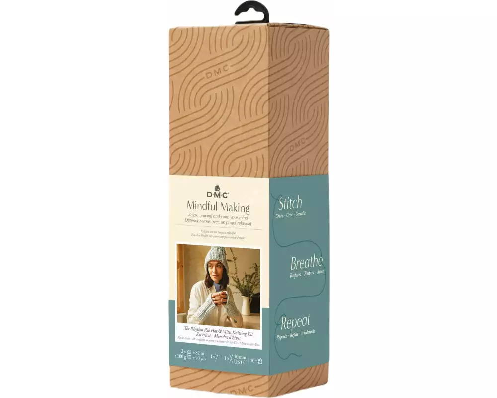 DMC Strickset Mindful Making Rhythmische Rippe Duo
