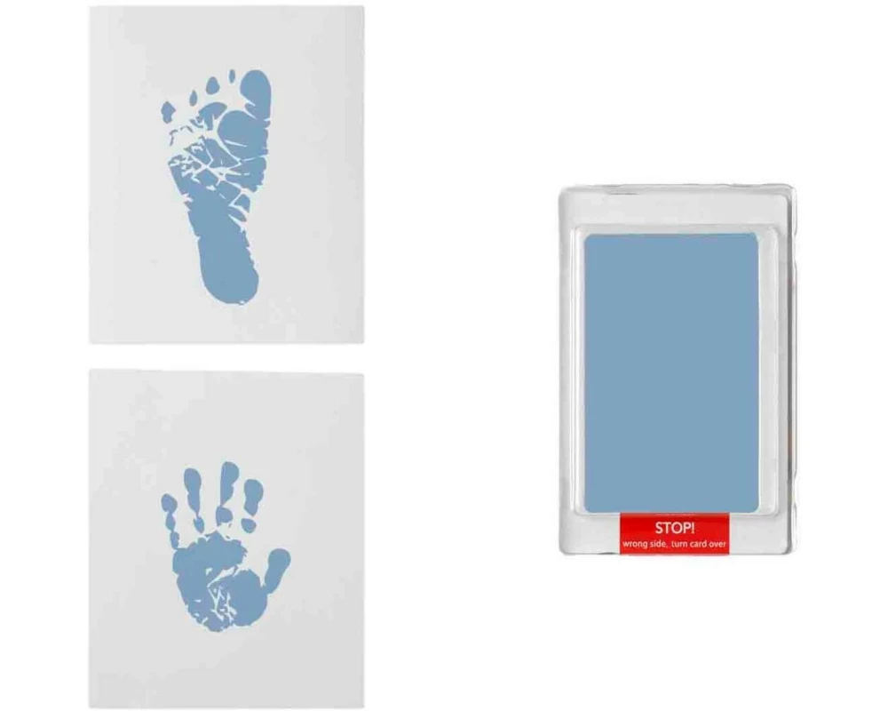 Dooky Hand- und Fussabdruck-Set Blau, 12 x 10 cm