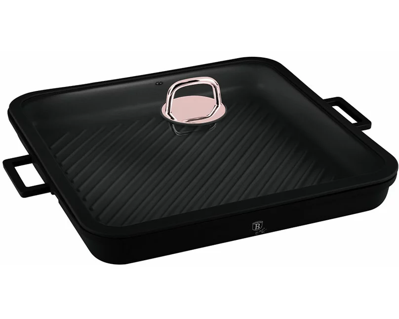 Berlinger Haus Grillpfanne mit Deckel Black Rose Collection