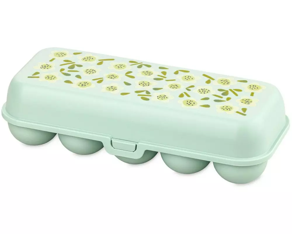 Koziol EGGS TO GO für 10 Eier, Bloomies Camellia