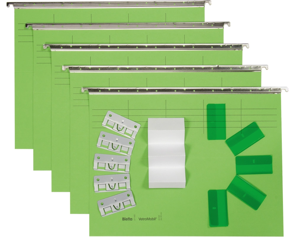 BIELLA Hängemappen-Set A4 27145531U hellgrün 32x25cm 5 Stück