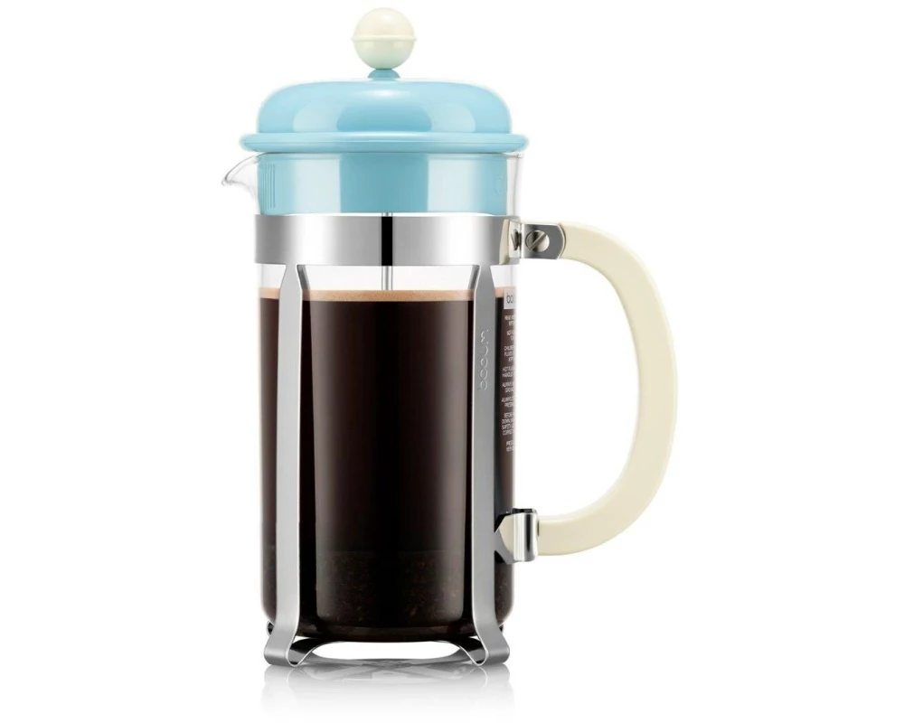 Bodum Kaffeebereiter Caffettiera 8 Tassen, 1 l, Ice Blue