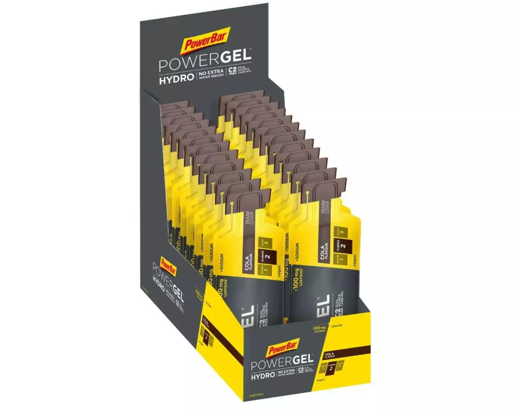 PowerBar Nahrungsgel PowerGel Hydro, Cola 24 x 67 ml