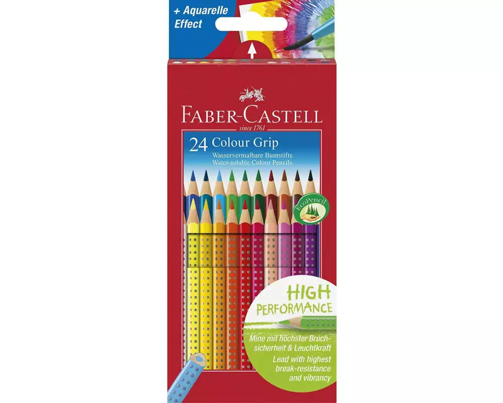 Faber-Castell Farbstifte Colour Grip 24er Kartonetui