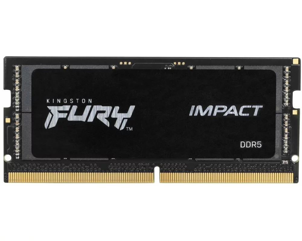 Kingston 32GB, 5600MT/s, DDR5, CL40, SODIMM, Kit of 2, FURY Impact, PnP