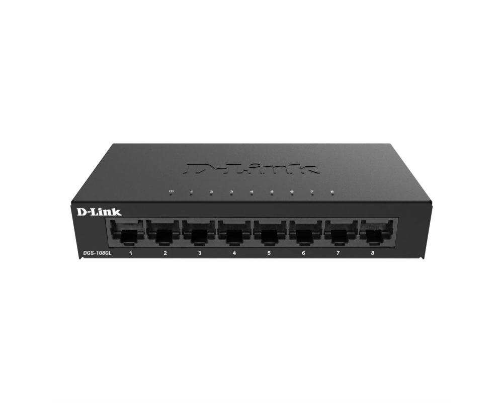 D-Link DGS-108GL 8-Port Gigabit Switch, ohne IGMP Snooping