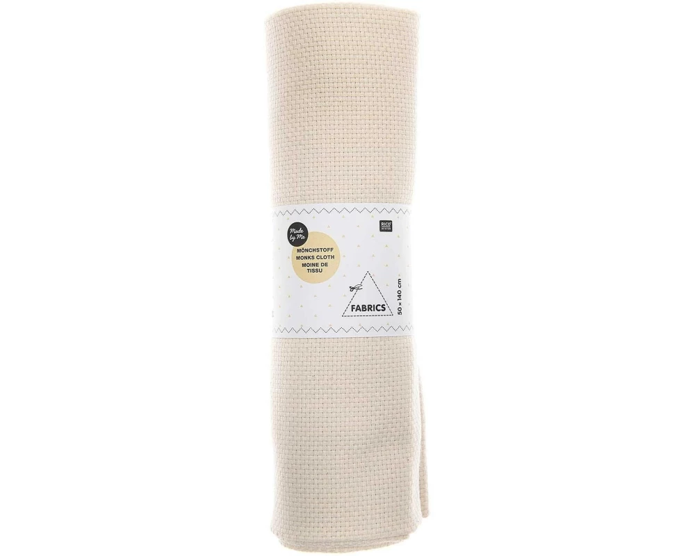 Rico Design Mönchstoff zum Punch Needle 50 x 140 cm, Beige