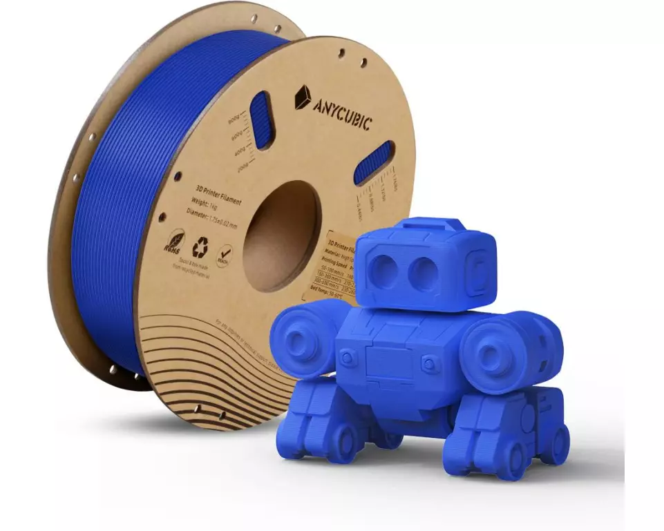 Anycubic Filament Anycubic PLA High Speed Blau 1.75 mm 1.125 kg