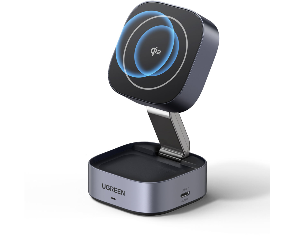 UGREEN Magnetic Wireless Charger 35316 2in1,20W,Qi2, iPhone,AirPods
