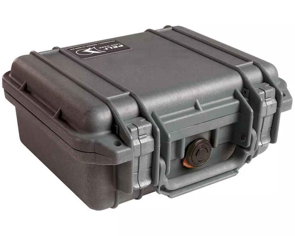 Peli Schutzkoffer 1200 mit Schaumstoffeinlage, Schwarz