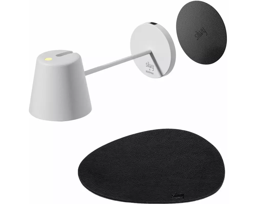 Silwy Magnet-Leuchte Portofino White inkl. Platzset und Pad