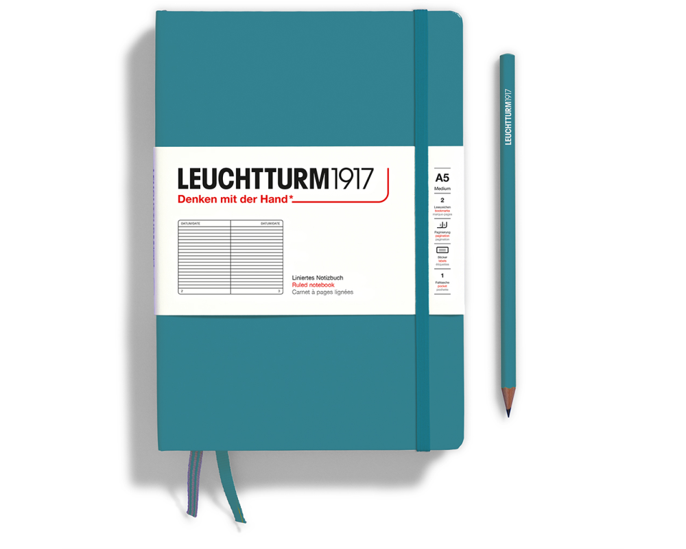 LEUCHTTURM Notizbuch A5 365-494 Medium liniert Ocean