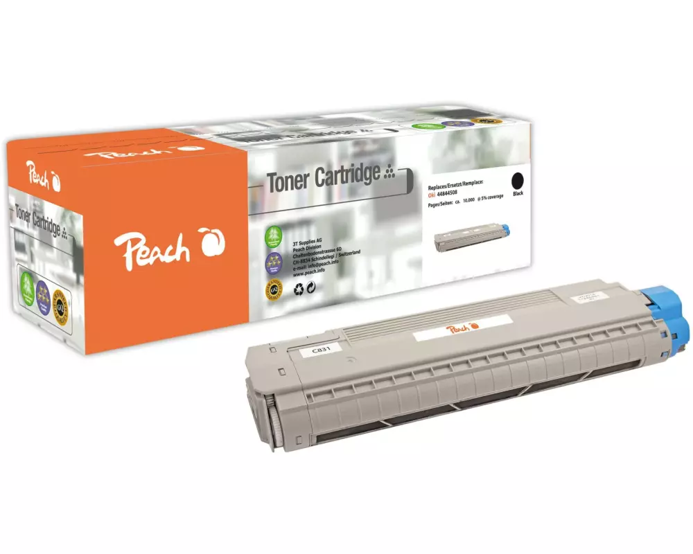 Peach Toner OKI 44844508 Black