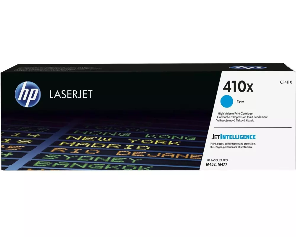 HP Toner Nr. 410X (CF411X) Cyan