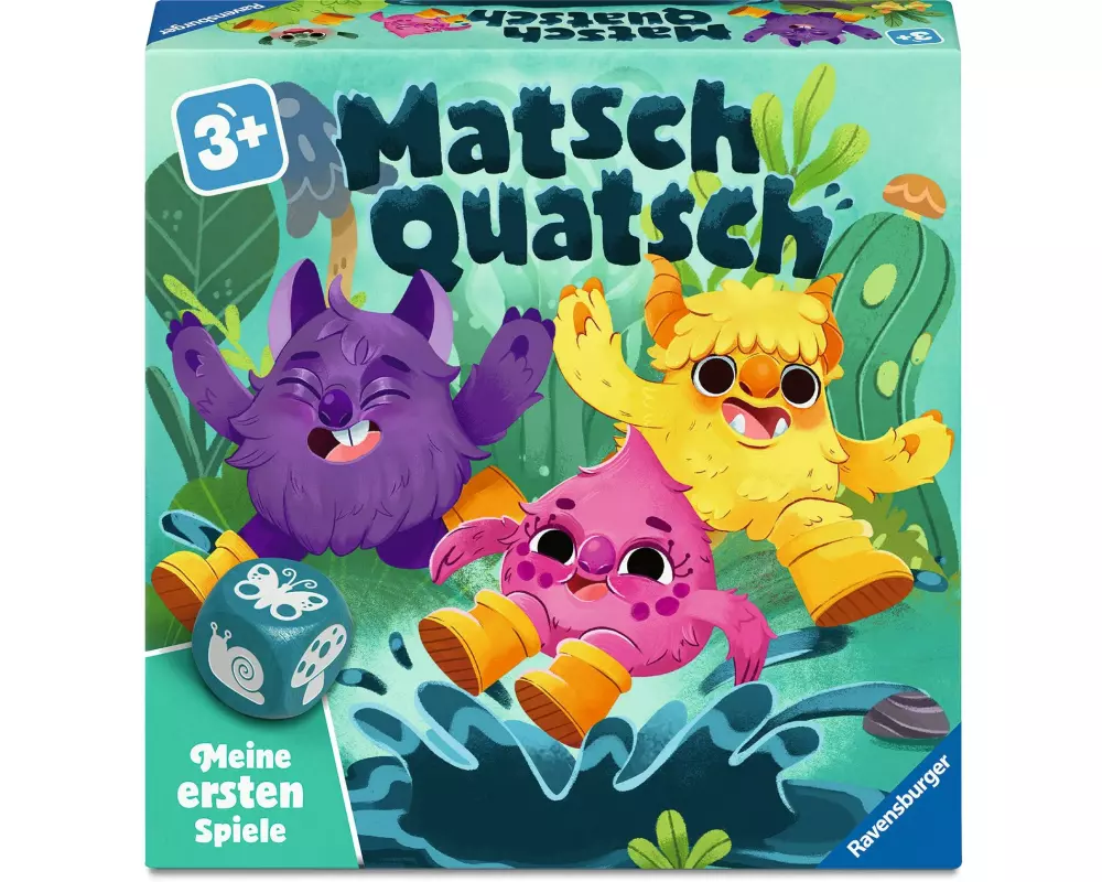 Ravensburger Meine ersten Spiele Matsch Quatsch mit 3D-Aufbau ab 3 Jahren