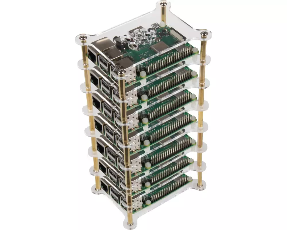 jOY-iT Gehäuse MAkerCase Tower RB-Case+19 für 7 Raspberry Pi