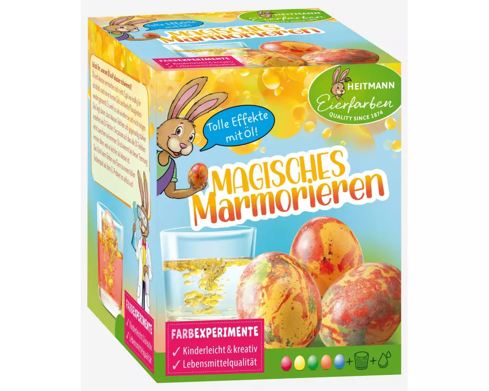 Brauns Heitmann Eierfarben Magisches Marmorieren 1 Stück, Mehrfarbig