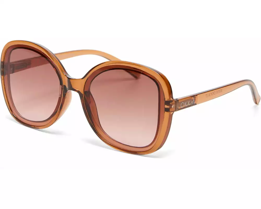 OKKIA Sonnenbrille Anna Transparent Braun