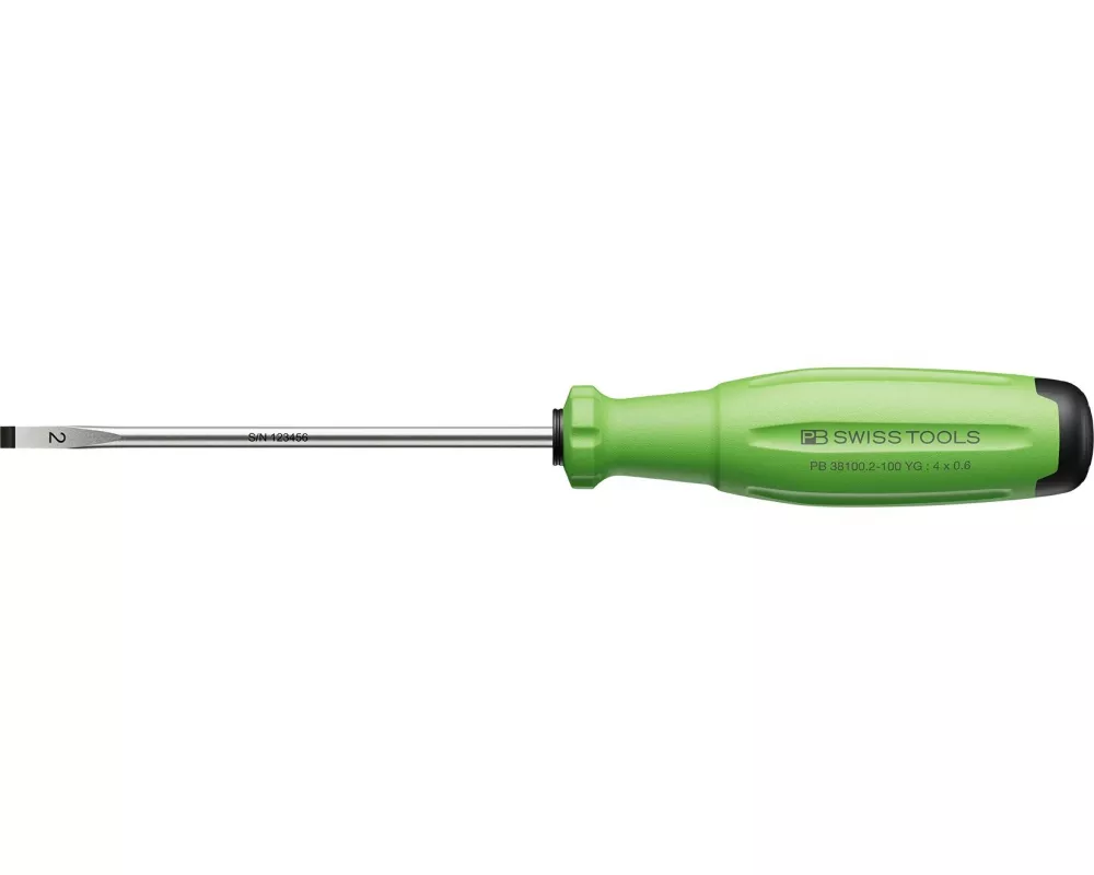 PB Swiss Tools Schlitz-Schraubenzieher SwissGrip Evo PB 38100.2-100 YG