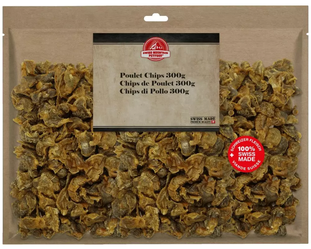 Swiss Mountain Petfood Kauartikel Poulet Chips, 300 g