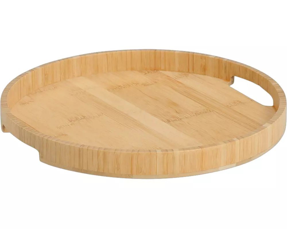 Zeller Present Serviertablett 32 x 3 cm, Bambus